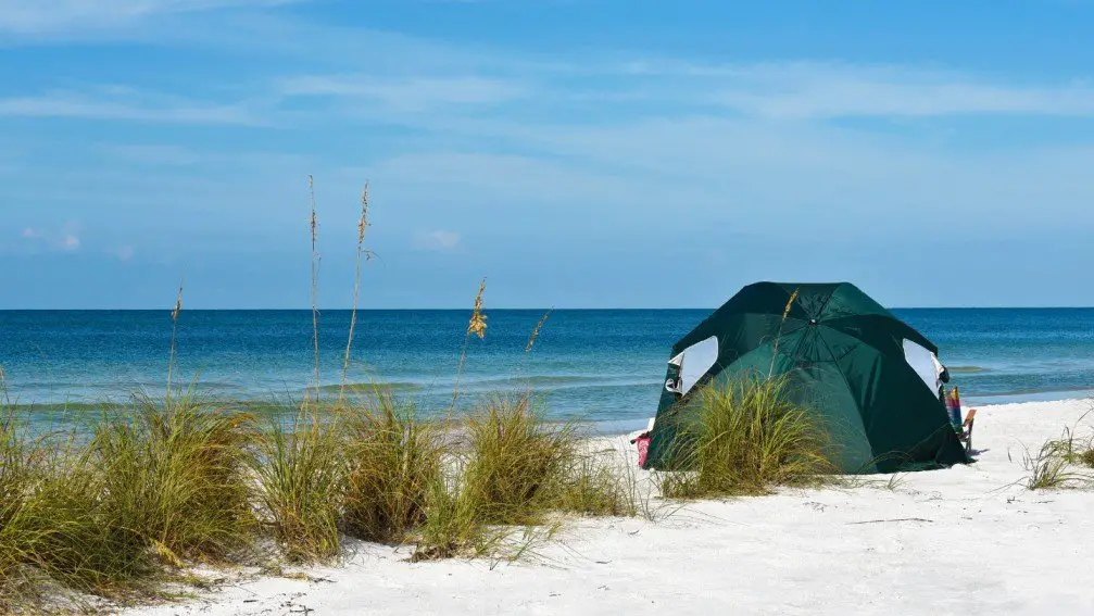 can you use a tent for beach camping