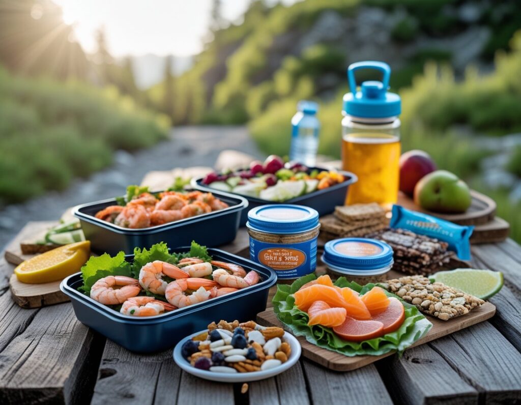 some good to go hiking foods do contain shellfish